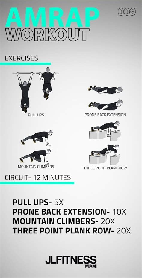 Home Jlfitnessmiami Easy To Follow Visual Workouts Amrap Workout Workout Amrap