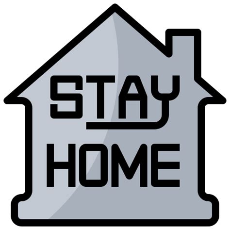 Stay At Home Free Icon