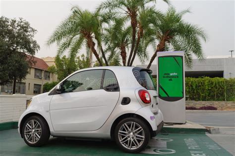 Electric Smart Car Charging Editorial Stock Photo - Image of automobile, model: 230541998