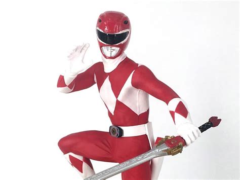 Estátua Mighty Morphin Power Rangers Ranger Vermelho Red Ranger