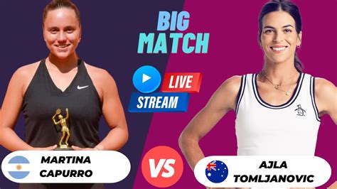 WTA LIVE AJLA TOMLJANOVIC VS MARTINA CAPURRO WTA FLORIANOPOLIS OPEN