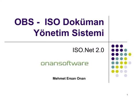 Ppt Obs Iso Dok Man Y Netim Sistemi Powerpoint Presentation Free