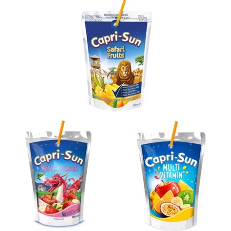 Capri sun Dev Meyve Suyu Paketi 3 Çeşit 60 Adet 200 ml Fiyatı