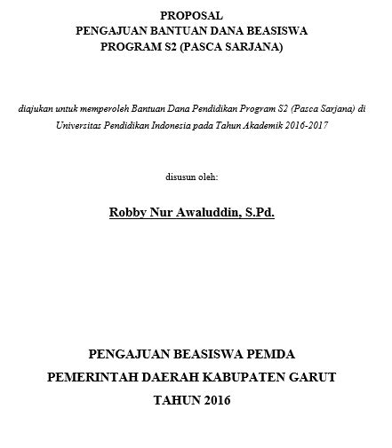 Detail Contoh Proposal Pengajuan Beasiswa Koleksi Nomer 45