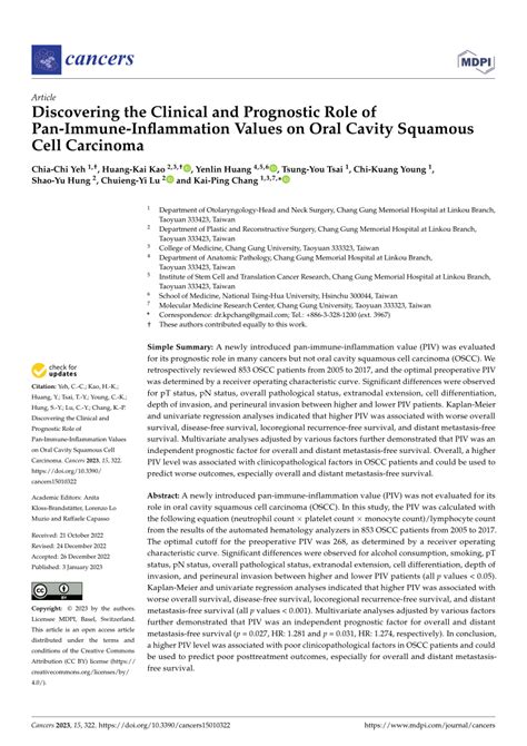 Pdf Discovering The Clinical And Prognostic Role Of Pan Immune