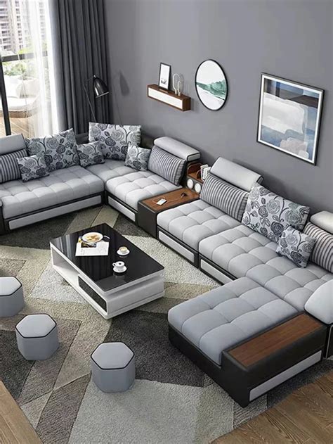 2021 Newest Functional Sofa 7 Seater Sofa Set Designs Living Room Furniture Modern Sectionals ...