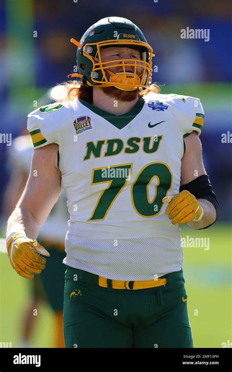 North Dakota State Bisons Tackle Cody Mauch During Warmups For The