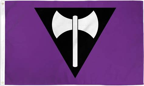 Az Flag Lesbian Labrys Pride Flag 3x5 Ft 100d Polyester Lesbian Community