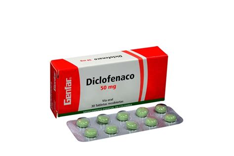 GENFAR DICLOFENACO 50 MG 30 TABLETAS