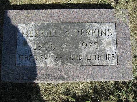 Merrill Albert Perkins M Morial Find A Grave