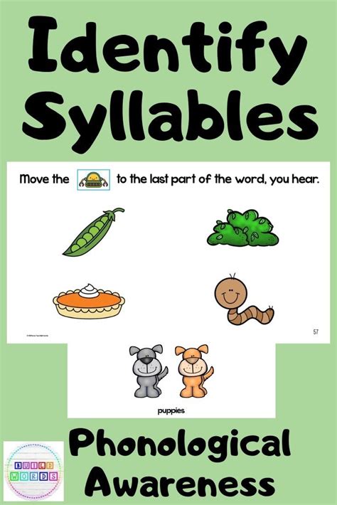 Two Syllable Words With Pictures Blend And Segment Syllables Activity