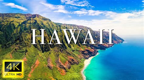 Flying Over Hawaii K Video Uhd Calming Piano Music With Stunning