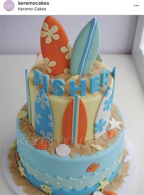 Beach Ocean Surfing 1st Birthday Foods Beach Theme Birthday Surf