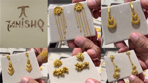 Tanishq Light Weight Gold Earrings Designs With Price And Weight