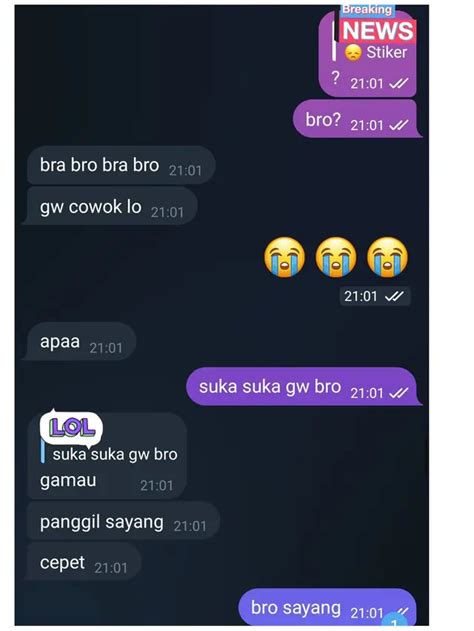 Balasan Chat Cowok Ketika Pacarnya Panggil Bro Ini Kocak Langsung Ngambek Hot Liputan