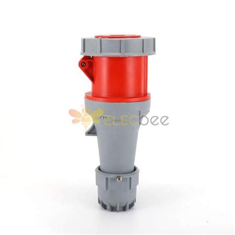 Waterproof Industrial Connector Socket 5Pin 32A 380-415V 3P+E+N IP67