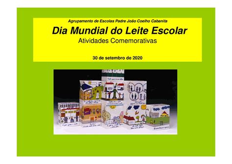 Calaméo Dia Mundial Do Leite Escolar