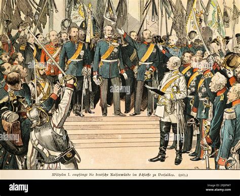 Wilhelm I Receiving The German Imperial Dignity At Versailles Palace