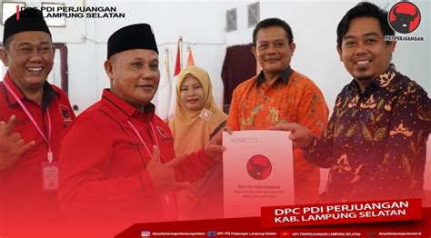 Daftarkan Caleg Ke Kpu Kabupaten Dpc Pdi Perjuangan Lampung Selatan