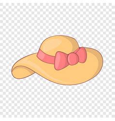 Women Beach Hat Icon Cartoon Style Royalty Free Vector Image