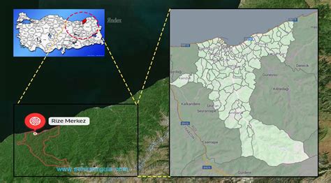 Rize Merkez Mahalleleri Rize Merkez İlçesi Rize Merkez Mahalle Haritası