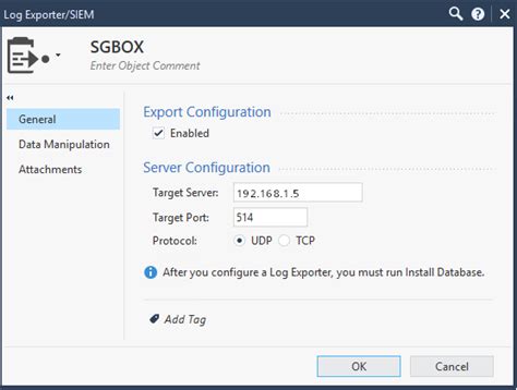 Syslog Configuration On CheckPoint SGBox