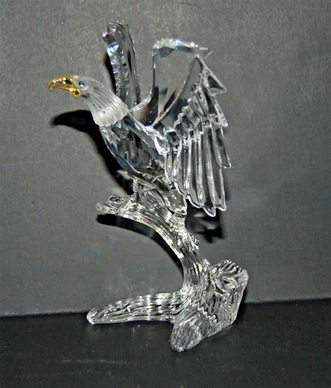 Swarovski Crystal Bald Eagle Feathered Beauties Collection With Box