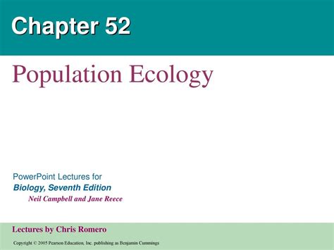 Chapter 52 Population Ecology Ppt Download