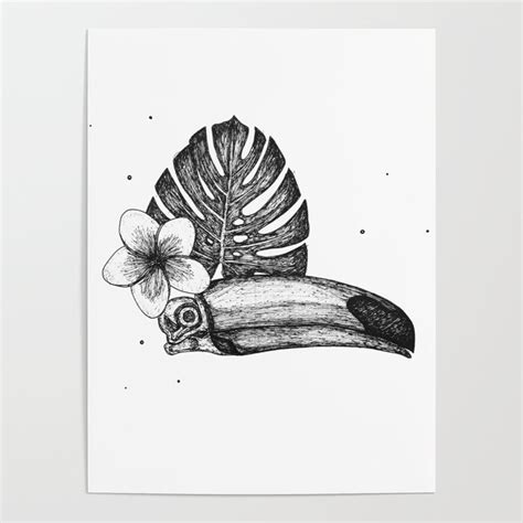 Toucan Anatomy Poster by kvtz | Society6