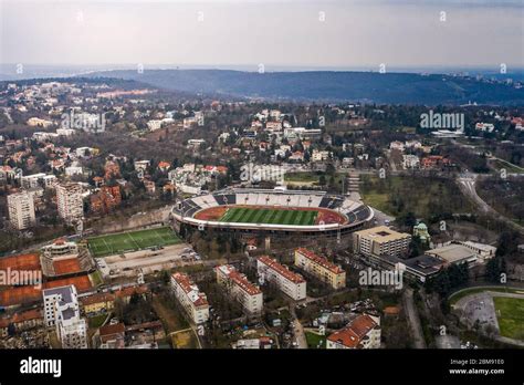 Aerial View Of Rajko Mitic Stadium In Belgrade Home Of The Most Trophy