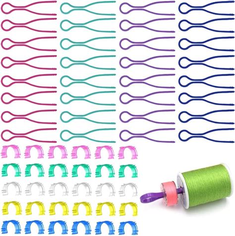 TANCDER 60 PCS Pinces à Bobines de Fil Pinces Porte Bobines 3 Couleurs