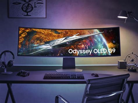 Le moniteur ultra large incurvé Samsung Odyssey OLED G9 de 49 pouces