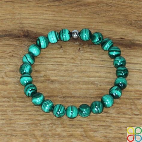 Bracelet Malachite En Pierres Naturelles Fait Main En France Les