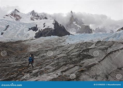 To Cerro Torre Glacier Patagonia Argentina Editorial Image Image Of