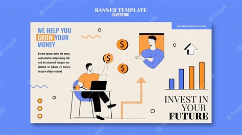 Premium Psd Investment Banner Template Illustrated