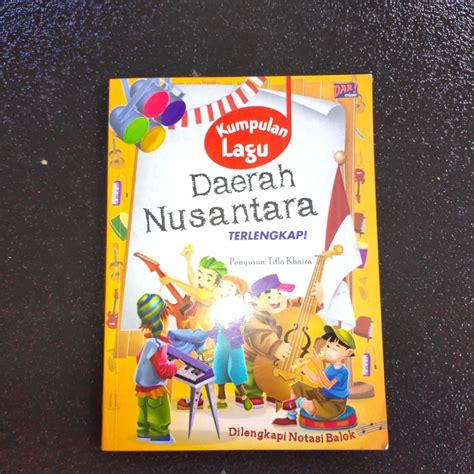 Jual Buku Kumpulan Lagu Daerah Nusantara Terlengkap DAR Shopee Indonesia