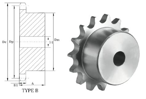 Industrial Roller Chain Sprocket No Amercia Standard Simplex Duplex