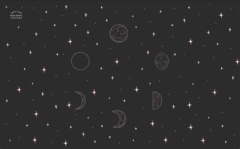 Free Moon Phases Tech Wallpaper — Helloo SamSam Designs