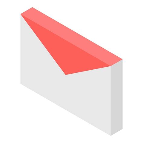 Icono de correo isométrico del icono de vector de correo para diseño