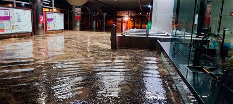 La Estación de Cercanías de La Garena amanece completamente inundada