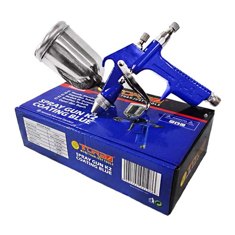 Jual TORA Spray Gun K2 Body Biru Alat Semprot Cat Tabung Atas