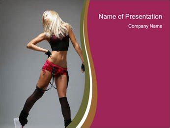 A Woman In Lingerie Posing For A Picture Powerpoint Template Backgrounds Google Slides Id