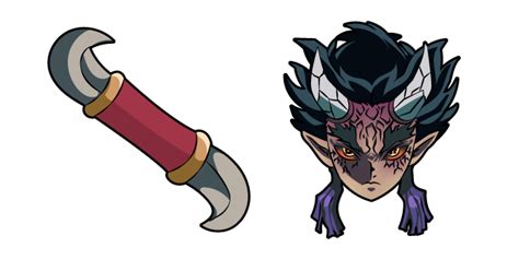 Demon Slayer Zohakuten And Double Bladed Dagger Cursor Custom Cursor