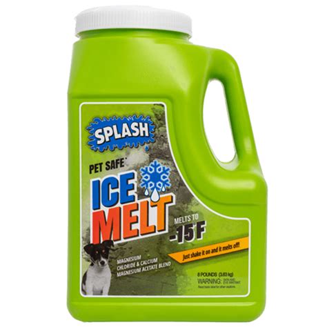 SPLASH Pet Safe Ice Melt Resealable Shaker Bag | Non-Urea Ice Melt with ...