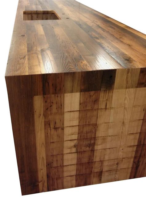 Waterfall Butcher Block Countertop