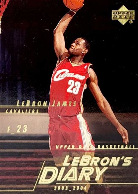 LeBron James 2003 Upper Deck LJ15 LeBron S Diary Price Guide Sports