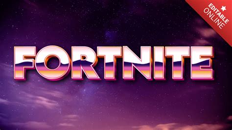 Fortnite Effetto Con Font Anni Generatore Di Effetti Di Testo