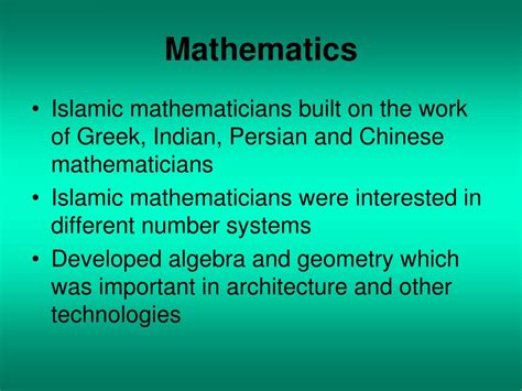 History Of Mathematics From Medieval Islam To Renaissance 1