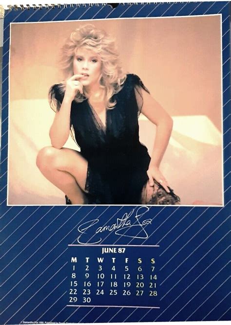 SAMANTHA FOX 1987 CALENDAR OFFICIAL Model Singer Pop Music Glamour