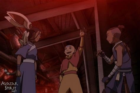 Avatar Aang After Weakening The Braces With Katara Planning To Deliver The Final Blow From The